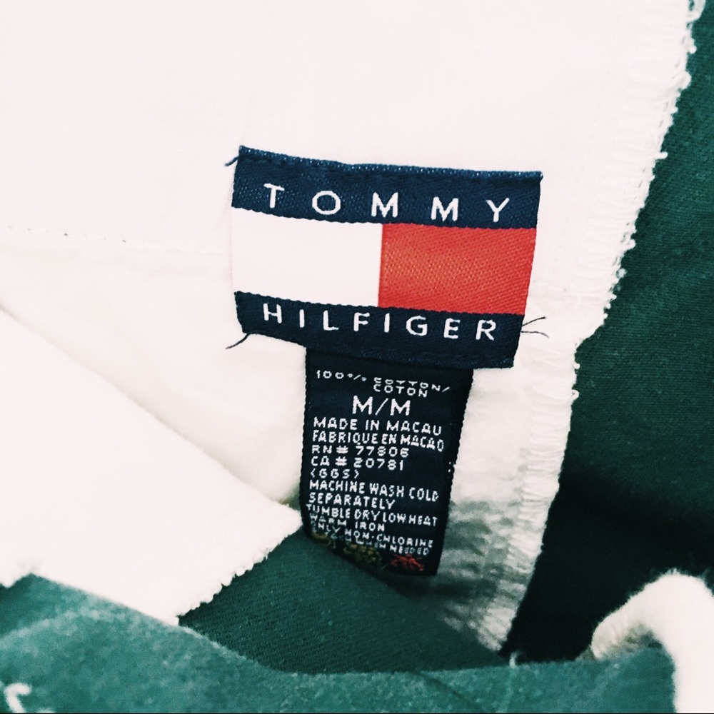 🏔 [size: M] Vintage Tommy Hilfiger Green Shorts - Picture 5 of 6